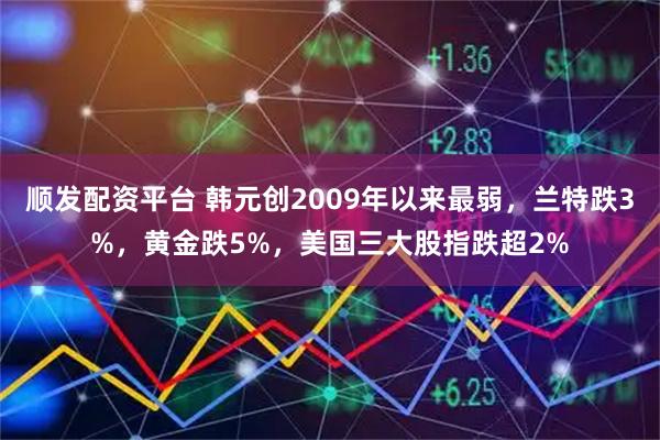 顺发配资平台 韩元创2009年以来最弱，兰特跌3%，黄金跌5%，美国三大股指跌超2%